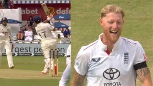 IND vs ENG: Ben Stokes bursts out laughing after Rishabh Pant smacks him down the ground for four - watch