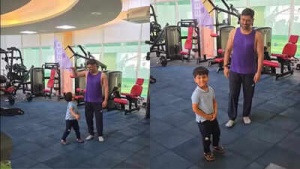 'Mahi bhaiya...': Ex-India cricketer shares an adorable video of MS Dhoni playing with his son - Watch