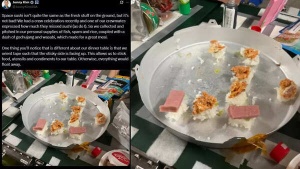 NASA astronauts prepare ‘space sushi’ aboard the ISS in zero gravity during a heartwarming crew celebration