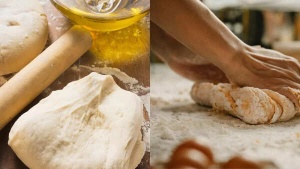 This is what happens when you add oil to the dough