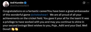 Cheteshwar Pujara Retires: Cricket World Salutes India's Test Stalwart