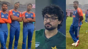 India's Cricket Team Trolls Pakistan's Abrar Ahmed After Asia Cup Victory: Watch the Viral Mimicry