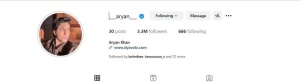 Aryan Khan Resurfaces on Instagram with New Profile Picture After Directorial Debut