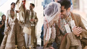 Anjli Mohindra and Sacha Dhawan's Tuscany Wedding: A Fusion of British Style and Indian Heritage in Stunning Photos