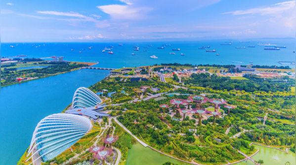 Singapore cityscape at dusk