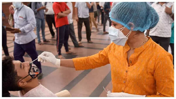 A person consulting with a doctor.