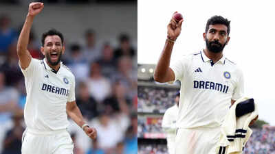 Prasidh Krishna and Jasprit Bumrah in conversation