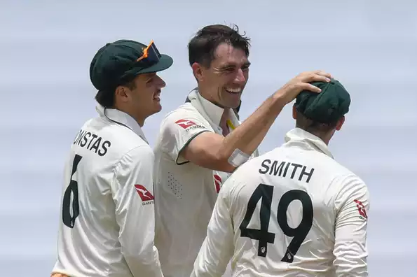 Cummins celebrates Grenada Test victory