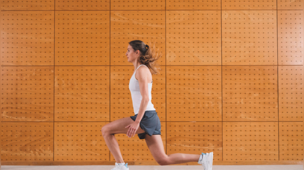Chair-assisted lunges