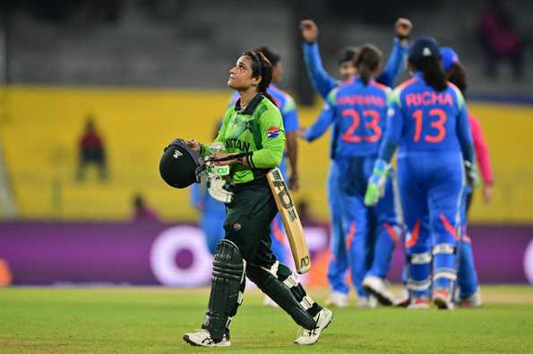 Sidra Amin has been reprimanded and handed a demerit point for breaching Level 1 of the ICC Code of Conduct